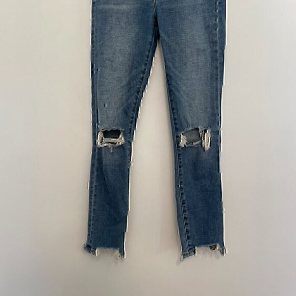 ABERCROMBIE FITCH A&F Super Skinny Ankle High Rise Jeans Ripped 24S 00S 00 SHORT - Picture 4 of 11